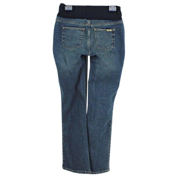 Levi’s Maternity Jeans Stretch Bootcut 5-Pocket Medium Wash Women’s Size 6 - Picture 2 of 6